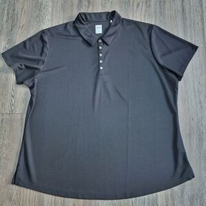 Callaway Polo Golf Shirt Mens 3XL Big & Tall Black Performance Opti Dri Active